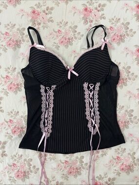 coquette bustier top
